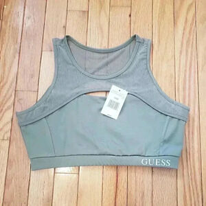 GUESS | Sage Green Lightly Lined Sports Bra Sizes XSmall and Medium